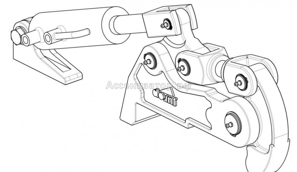Гидравлический зажим (защелка) заднего донышка 1830000810