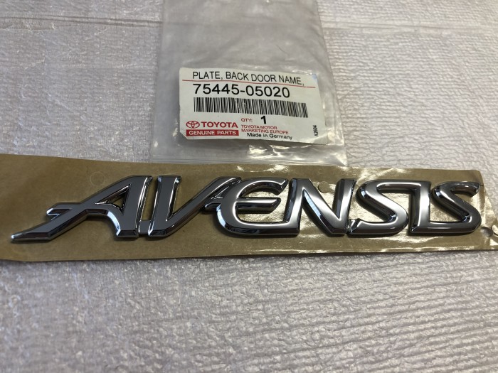 Эмблема задняя TOYOTA AVENSIS T220 7544505020